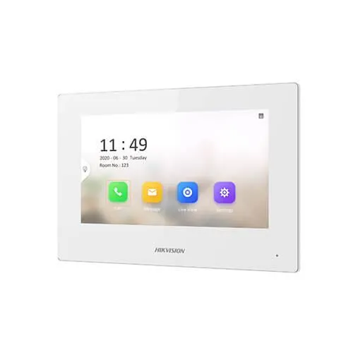 Hikvision LCD monitor 7″ WHITE, PoE | cameraworld.eu Hikvision LCD monitor 7″ WHITE, PoE