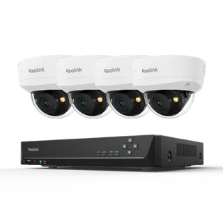 Reolink RLK8-1200V4 12MP UHD IK10 Security System with Spotlight Color Night Vision