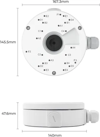 Reolink D20 junction box for dome cameras