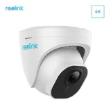 KAAMERAMAAILM.EE - Valge Reolink RLC-822A 8MP 4K PoE IP valvekaamera, millel on kuplikujuline disain ja 3-kordne suum, mis võimaldab tuvastada isikuid ja sõidukeid. Küljele on trükitud sinine Reolinki (1/3)