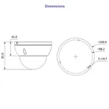 Dahua IPC-HDBW1235E-W 2MP IP Wi-Fi Dome camera • 2.8mm • IR30m (2/2)