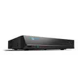 KAAMERAMAAILM.EE - Valvekaamerate Reolink RLN8-410 8-kanaliga salvesti 2TB, musta värvi, esipaneelil indikaatortuled, USB-port ja juhtnupud, on esitletud valgel taustal. (1/4)
