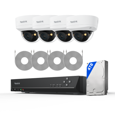 Sistema de segurança Reolink RLK8-1200V4 12MP UHD IK10 com holofote e visão noturna a cores