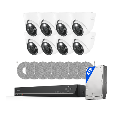 Reolink RLK16-1200D8-A – Standard kit (4.0mm, white, 4TB HDD)