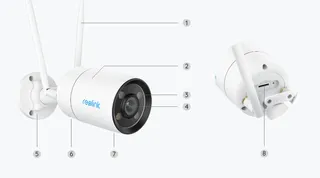 Reolink CX410W ColorX Wi-Fi 2K Security Camera with True Full-Color Night Vision