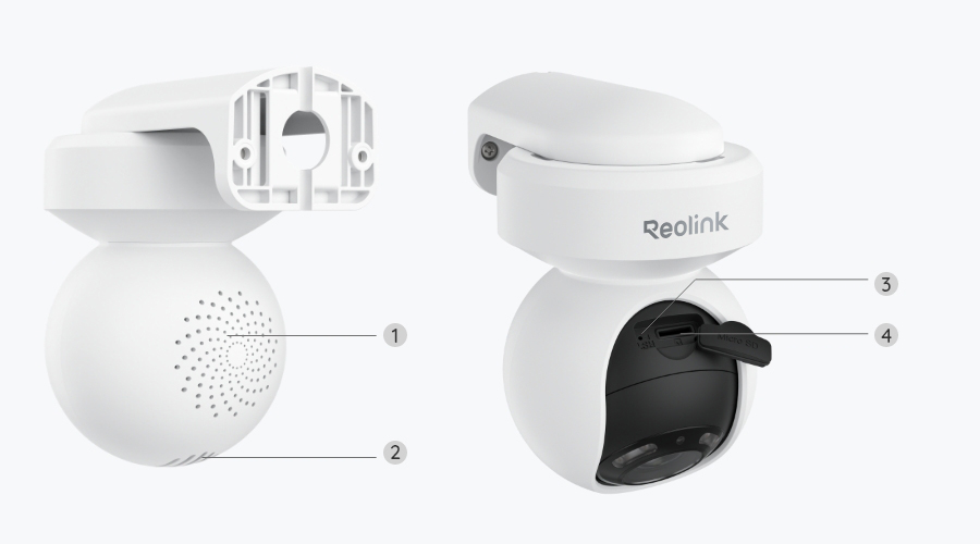 Reolink E1 Outdoor CX – ColorX 2K PT Wi-Fi Camera with True Full-Color Night Vision