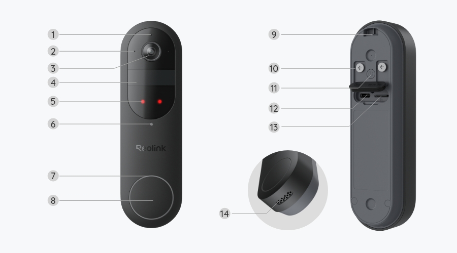 Reolink Video Doorbell (Battery) – 2K Wireless Doorbell Camera