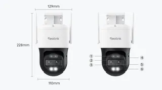 Reolink TrackMix Wired LTE – 2K 4MP Dual-Lens PTZ Camera with 4G LTE and Ethernet