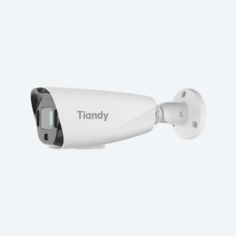 Tiandy TC-C388V 4LHA-28 – 8MP 4K AI Bullet Camera with 1/1.8-inch Sensor, F1.0 Lens, Red/Blue Warning Light, Face Capture and Fire Detection