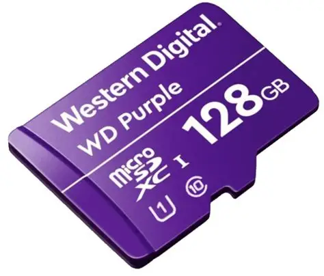 Carte mémoire microSD Western Digital Purple 128 Go