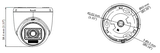 IP turbo камера DS-2CE76K0T-LPFS(2.8mm) 5MP Dome белая (4/4)