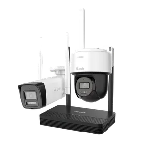 Hikvision Wi-Fi Set DS-J142I/IKS-2044BPH-PH/W 4MP, 1x Bullet + 1x Turret, Weiß
