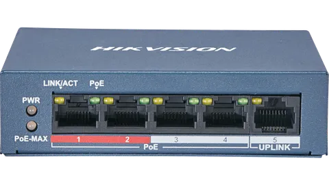Switch DS-3E0105P-E/M/B 4-Port Fast Ethernet Unmanaged POE