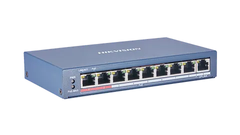 Коммутатор DS-3E0109P-E 8 портов 10/100Mbps PoE 115W неуправляемый настольный