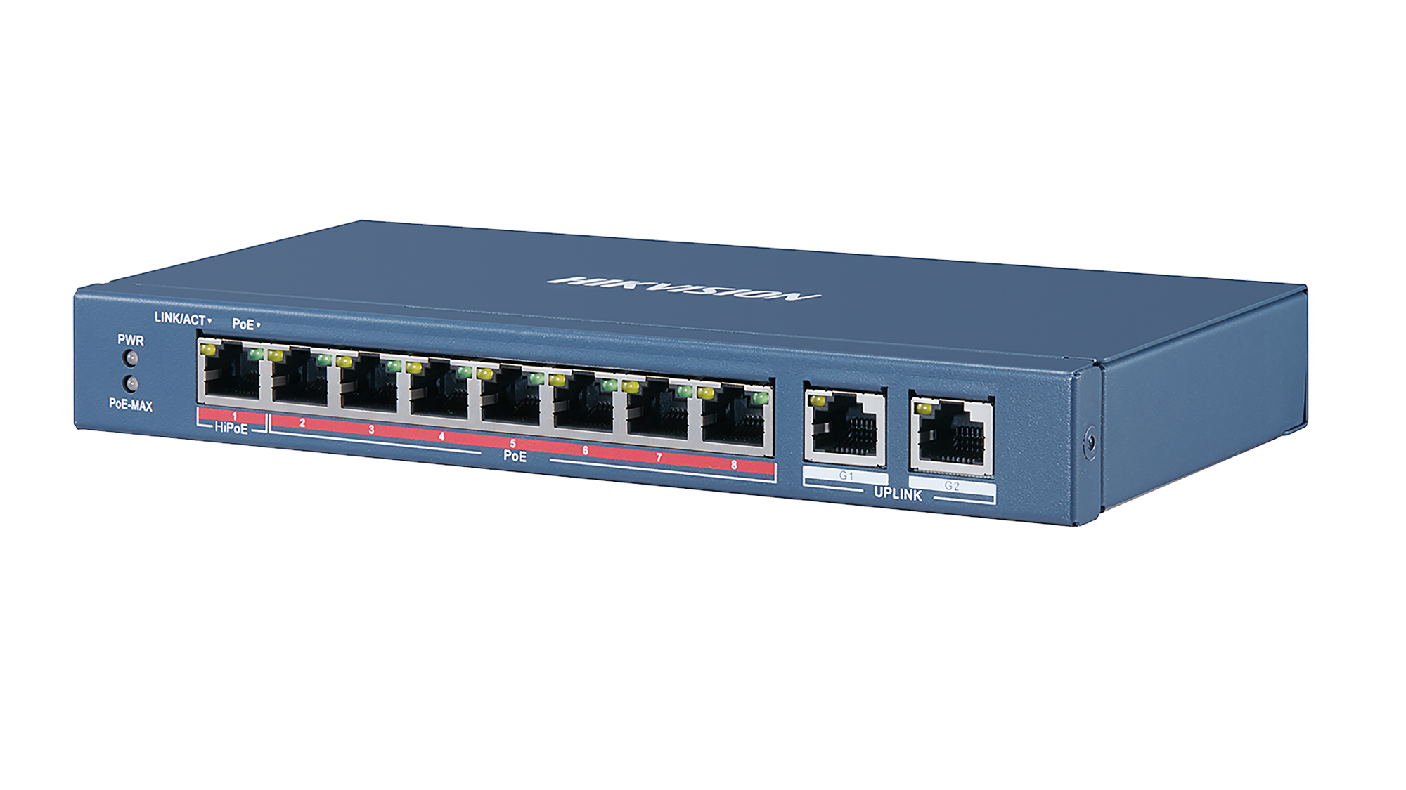 Switch DS-3E0310HP-E 8-Port 10/100Mbps PoE 110W Unmanaged Desktop