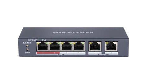 Switch DS-3E0106P-E/M 4 Port Fast Ethernet Unmanaged POE