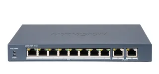 Switch DS-3E0310P-E/M(B) PoE 8 ports Fast Ethernet Unmanaged