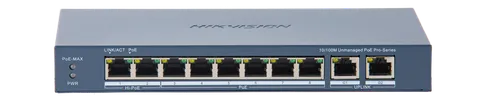 Switch DS-3E0310HP-E(C) 8-port 10/100Mbps PoE 110W Unmanaged Desktop