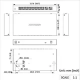 Switch DS-3E0310HP-E(C) 8-port 10/100Mbps PoE 110W Unmanaged Desktop (2/2)