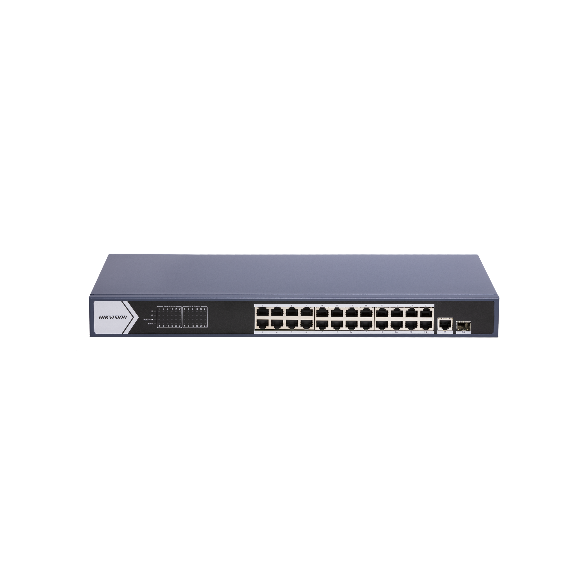 Switch DS-3E0526P-E(B) 24 port Gigabit Unmanaged PoE