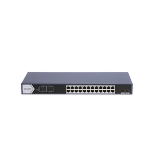 Switch DS-3E0526P-E/M(B) 24-port Unmanaged PoE