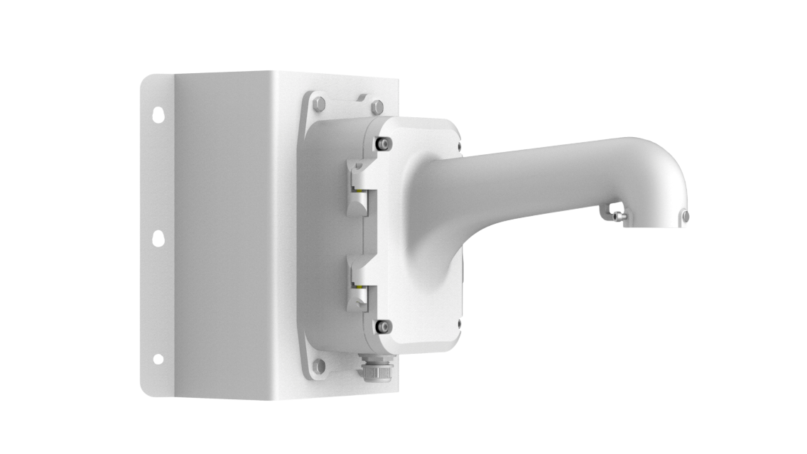 Corner Mount DS-1604ZJ-BOX-CORNER with Junction Box White