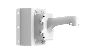 Eckhalterung DS-1604ZJ-BOX-CORNER mit Anschlussdose Weiß
