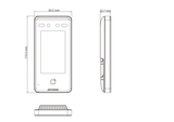Kasvojentunnistuspääte DS-K1T341CMW 4.3" LCD (3/3)