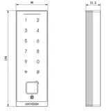 Card Reader DS-K1105EDKB-QR Fingerprint EM/Mifare Black (4/4)