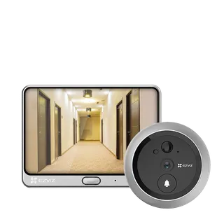 Door viewer DP1 Ip with battery 1.3MP WiFi silver lookout