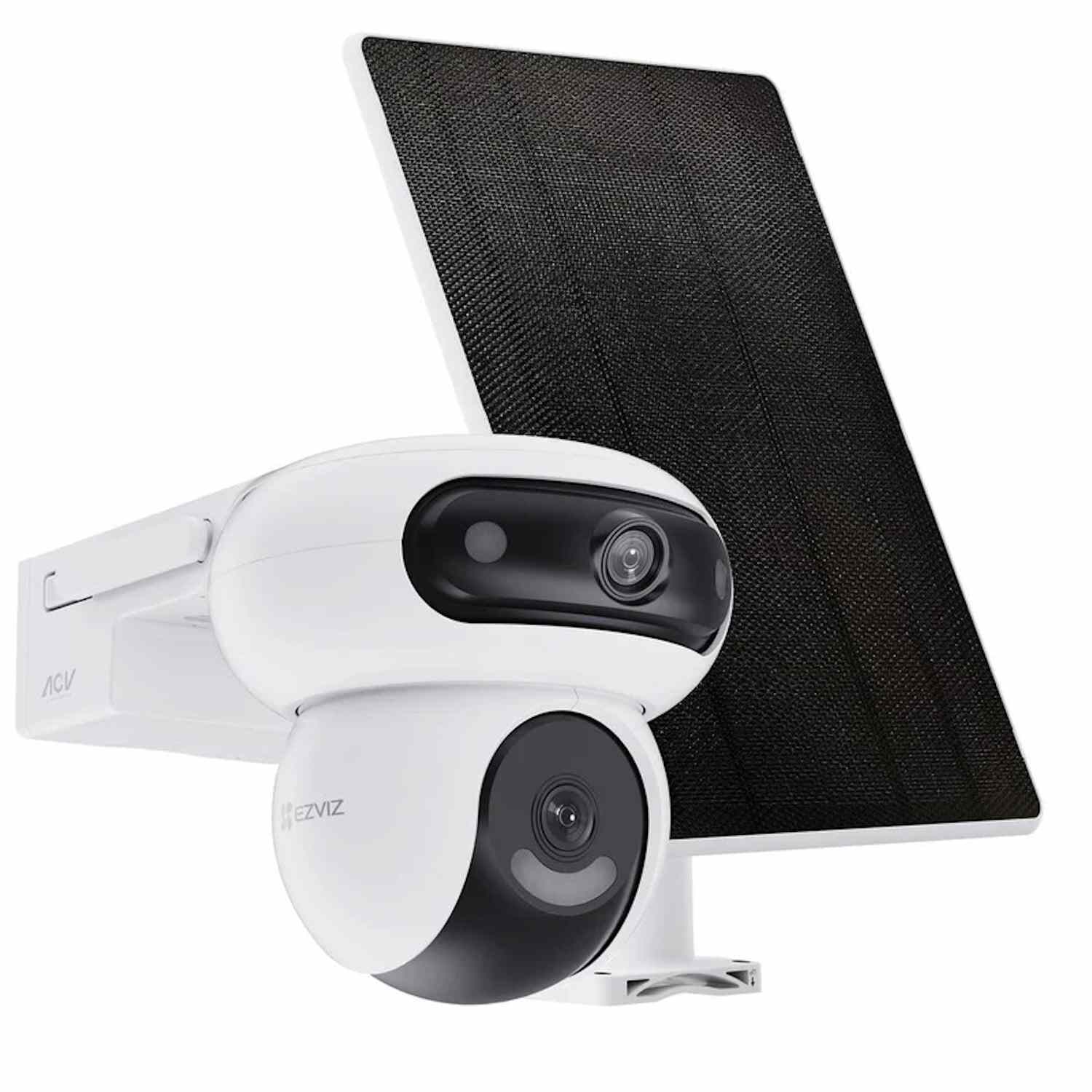 EZVIZ HB90 Dual Kit 4+4MP WiFi Battery Outdoor Pan/Tilt Camera with 8W Solar Panel