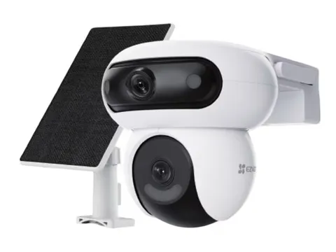 EZVIZ HB90x Dual Kit 4G+WiFi 4+4MP Battery Outdoor Pan/Tilt Camera with 8W Solar Panel
