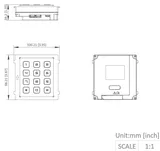 Edelstahl-Tastatur DS-KD-KP/S (4/4)