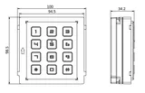 Code panel DS-KD-K RS-485 black (2/2)
