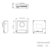 Call panel DS-KD8003-IME1(B) 2MP 1 button flush mounting (5/5)