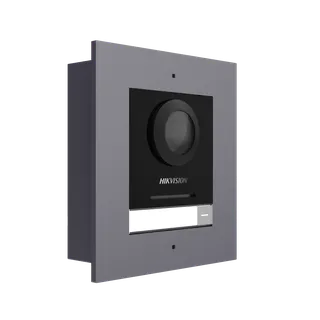 Call panel DS-KD8003-IME1(B) 2MP 1 button flush mounting