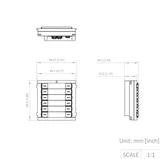 Intercom add-on module DS-KD-K12 12 button (4/4)