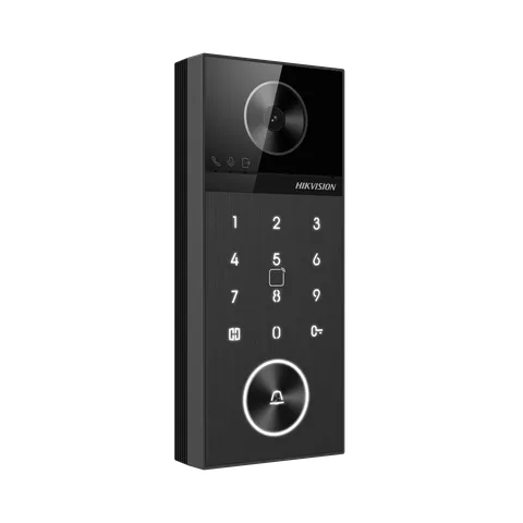 IP Entry Panel DS-KV6124-WBE1 4MP Card Reader + PIN Outdoor Black