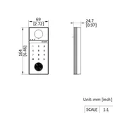 IP Entry Panel DS-KV6124-WBE1 4MP Card Reader + PIN Outdoor Black (4/4)