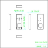 DS-KAB323-B1 Wandhalterung für DS-K1T323/DS-K1T510 Serie (2/2)