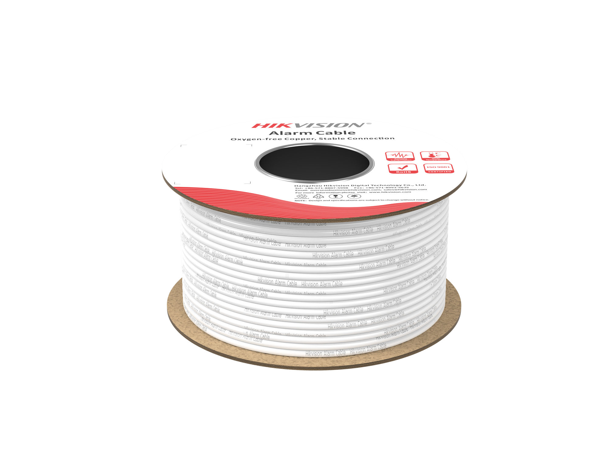 DS-1AC6AUC1 Alarm Cable 6×0.22 PVC Eca Unshielded White 100m