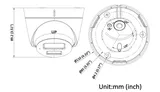 IP kamera DS-2CD1343G2-LIUF 4 MP f2,8 mm dome, bela (2/2)