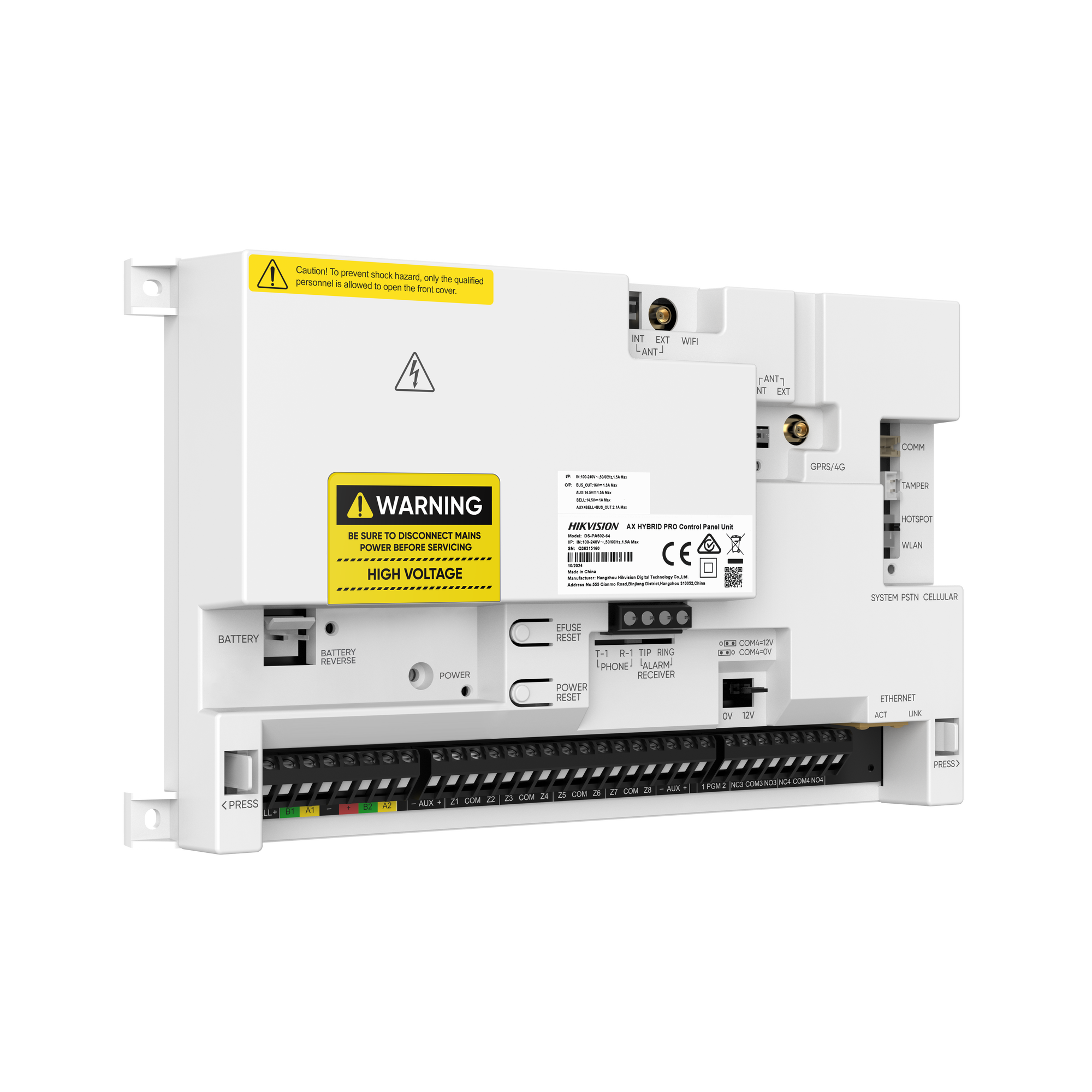 DS-PA502-64 Hybridpanel 64-zon