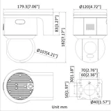 PTZ Camera DS-2DE3A400BW-DE 4MP Colorvu mini white (3/3)