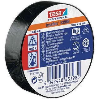 Insulating tape 53988-00005-00 PVC 10m x 15mm black