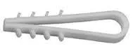 With hook dowel 8mm white