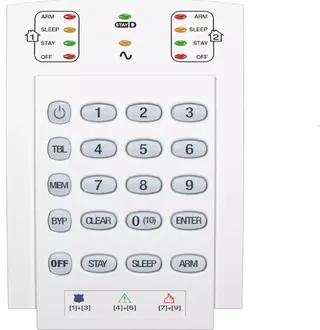 Keypad K10V wired 2 partitions vertical