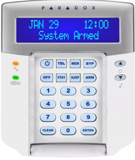 Keypad K32LCD 2 zone LCD wired keypad 2 partitions
