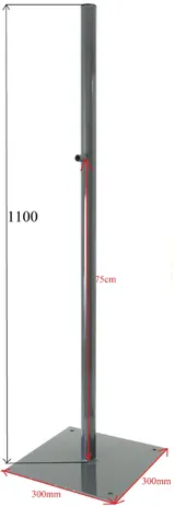 Barrier sensors holder Pole ground proximity FMC for (1/2)
