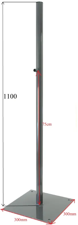 Barrier sensors holder Pole ground proximity FMC for